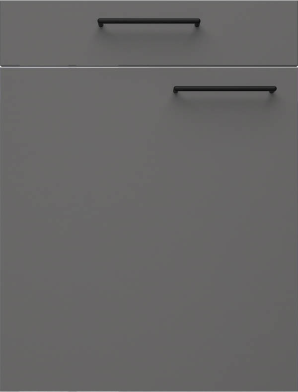 artego Küchen · Front Pure Glas · 48120 Graphitgrau
