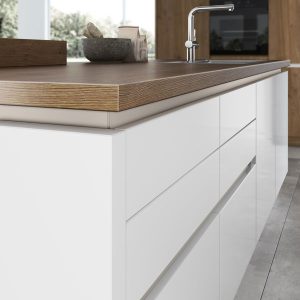 artego Küchen Griffmulde Q3 · 077 Taupe Lackiert