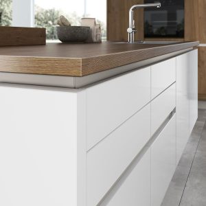 artego Küchen Griffmulde Q3 · 079 Basalt Lackiert